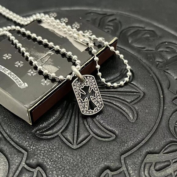 Chrome Hearts Air Force Cross Necklace Silver - Picture 4 of 7